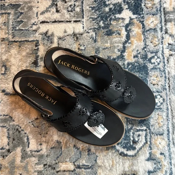 Jack Rogers Women's Black Sandals - Picture 10 of 11